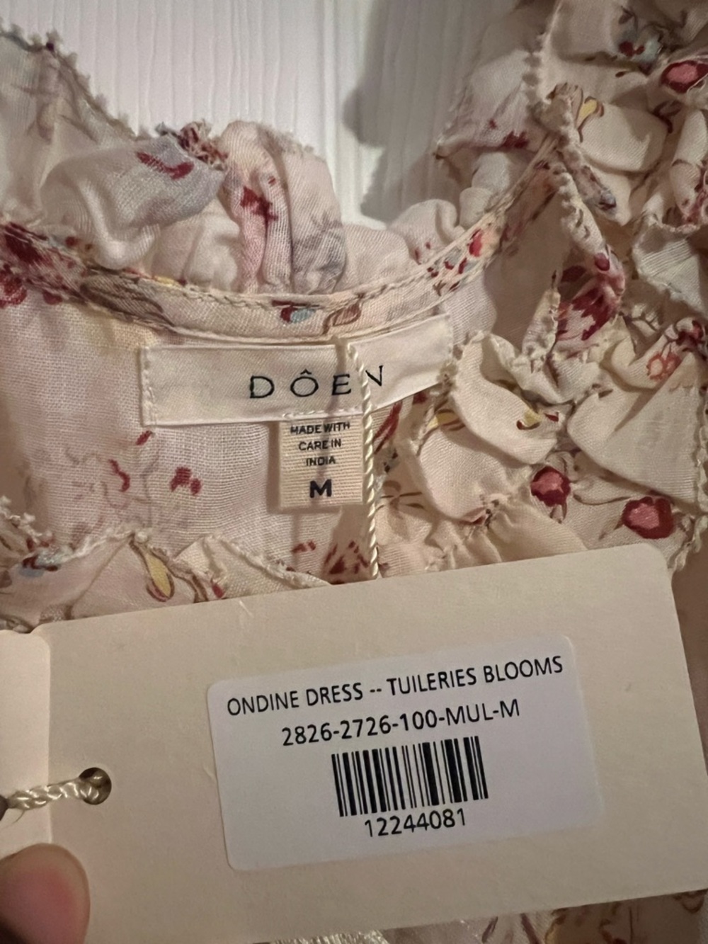NWT Doen Ondine Dress in Tuileries Blooms Size Medium - Picture 4 of 6